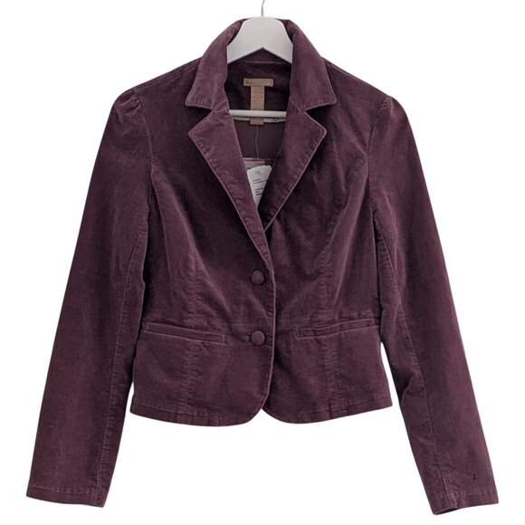 XXI Suede-Like Blazer Jacket – Wine / Plum – Size S – NWT - Picture 2 of 6